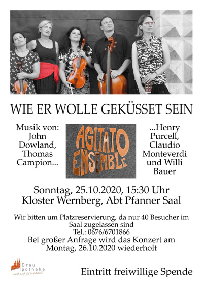 Wie er wolle geküsset sein, Agitato-Ensemble